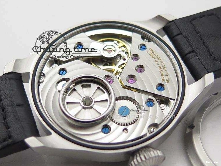 MIROTIME 0312 Compact Big Pilot “Markus Buhler” IW5003 Turbine V6F Best Edition Grey Dial On Leather Strap A 7314